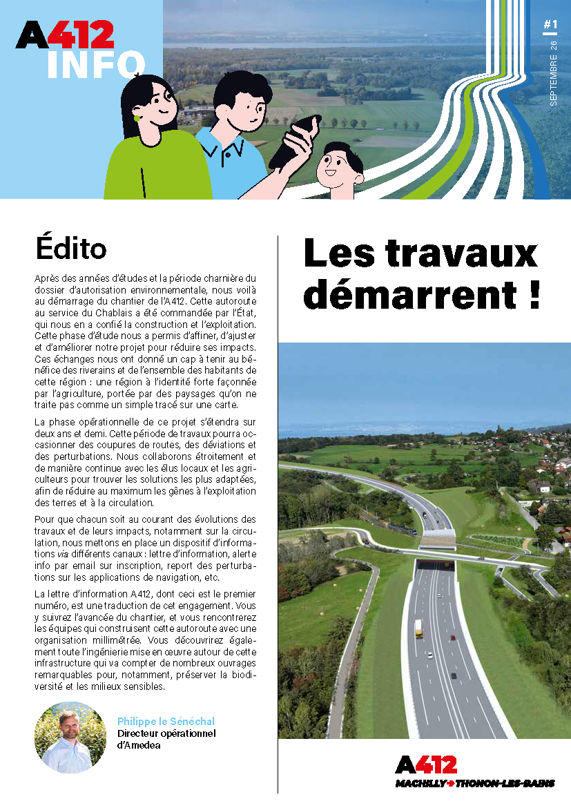 L’A412 a sa lettre d’info
